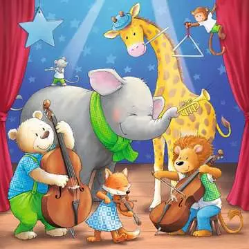 05638 Kinderpuzzle Tiere auf der Bühne von Ravensburger 3