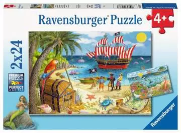 Pirates and Mermaids 2x24p Jigsaw Puzzles;Children s Puzzles - image 1 - Ravensburger
