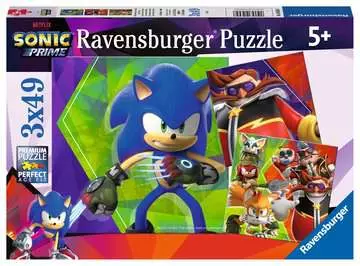 Puzzles 3x49 p - Les aventures de Sonic / Sonic Prime Puzzle;Puzzle enfant - Image 1 - Ravensburger