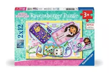 Puzzles 2x12 p - Soirée pyjama / Gabby s Dollhouse Puzzle;Puzzle enfant - Image 1 - Ravensburger