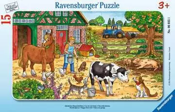 06035 Kinderpuzzle Glückliches Bauernhofleben von Ravensburger 1