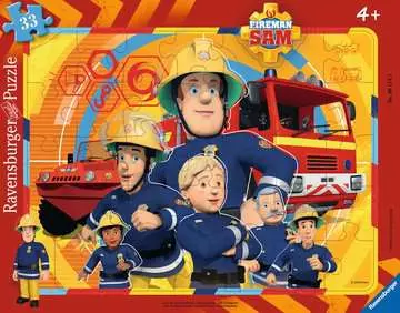 06114 Kinderpuzzle Sam, der Feuerwehrmann von Ravensburger 1