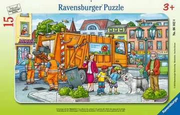 06162 4   清掃車（15ピース） パズル;お子様向けパズル - 画像 1 - Ravensburger