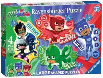 Puzzle, Pj Mask, Puzzle Shaped 4 in a Box, Età Consigliata 3+ Puzzle;Puzzle per Bambini - immagine 1 - Ravensburger