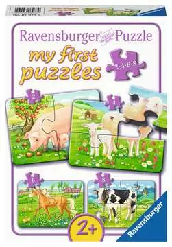 Farma se zvířaty 2/4/6/8 dílků 2D Puzzle;Dětské puzzle - obrázek 1 - Ravensburger