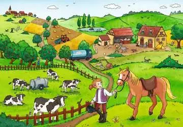 07560 7 農場の風景（12ピース×2） パズル;お子様向けパズル - 画像 3 - Ravensburger