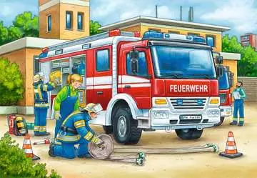 07574 4 パトカーと消防車（12ピース×2） パズル;お子様向けパズル - 画像 2 - Ravensburger