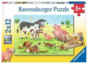 07590 Kinderpuzzle Glückliche Tierfamilien von Ravensburger 1