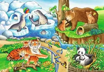 07602 4 楽しい動物園（12ピース×2） パズル;お子様向けパズル - 画像 3 - Ravensburger