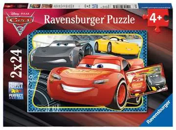 PUZZLE CARS 3 MCQUEEN 2X24 Puzzle;Puzzle dla dzieci - Zdjęcie 1 - Ravensburger