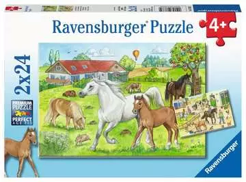 07833 Kinderpuzzle Auf dem Pferdehof von Ravensburger 1