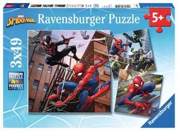 SPIDER MAN W KACJI 3X49EL Puzzle;Puzzle dla dzieci - Zdjęcie 1 - Ravensburger