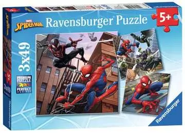 SPIDER MAN W KACJI 3X49EL Puzzle;Puzzle dla dzieci - Zdjęcie 2 - Ravensburger