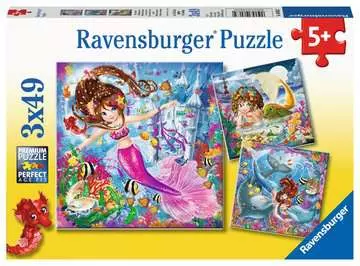 UROCZE SYRENKI - 3X49 EL Puzzle;Puzzle dla dzieci - Zdjęcie 1 - Ravensburger