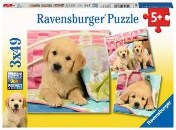 SŁODKIE SZCZENIAKI 3X49 EL Puzzle;Puzzle dla dzieci - Zdjęcie 1 - Ravensburger