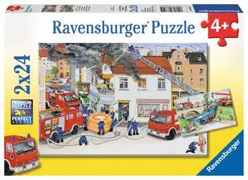 08851 Kinderpuzzle Bei der Feuerwehr von Ravensburger 1