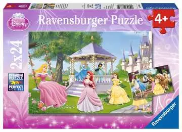 Disney Kouzelné Princezny 2x24 dílků 2D Puzzle;Dětské puzzle - obrázek 1 - Ravensburger