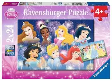 Puzzles 2x24 p - Les princesses réunies / Disney Princesses Puzzle;Puzzle enfant - Image 1 - Ravensburger