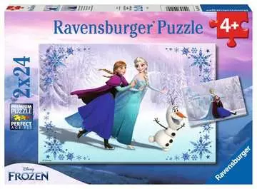Puzzle dla dzieci 2D: Kraina Lodu. Siostry na zawsze 2x24 elementy Puzzle;Puzzle dla dzieci - Zdjęcie 1 - Ravensburger