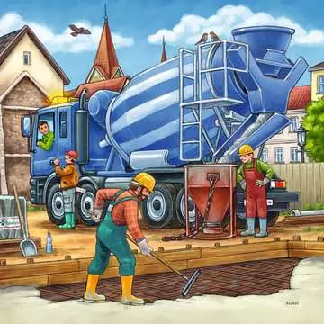 09226 Kinderpuzzle Große Baufahrzeuge von Ravensburger 3