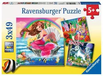 ŚWIAT MITYCZNYCH STWORZEŃ-3X49EL Puzzle;Puzzle dla dzieci - Zdjęcie 1 - Ravensburger