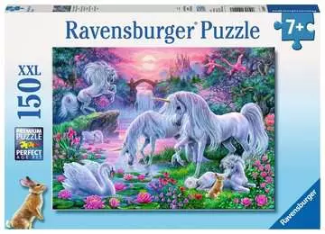 Ravensburger Unicorns in Sunset Glow XXL 150pc Jigsaw Puzzle Puslespil;Puslespil for børn - Billede 1 - Ravensburger