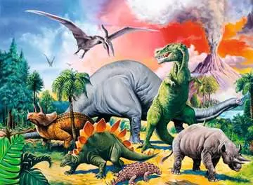 Mezi dinosaury 100 dílků 2D Puzzle;Dětské puzzle - obrázek 2 - Ravensburger