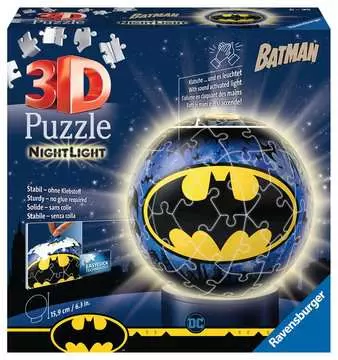 Puzzle 3D rond 72 p illuminé - Batman Puzzle 3D;Puzzles 3D Ronds - Image 1 - Ravensburger