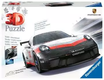 Porsche GT3 Cup 3D Puzzle, 108pc 3D Puzzle®;Former - Billede 1 - Ravensburger