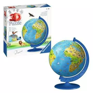 11160 3D Puzzle-Ball Kinderglobus in deutscher Sprache von Ravensburger 3