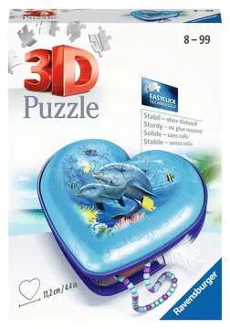 11172 3D Puzzle-Organizer Herzschatulle Unterwasserwelt von Ravensburger 1