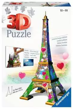 Puzzle 3D Tour Eiffel Love Edition Puzzle 3D;Puzzles 3D Objets iconiques - Image 1 - Ravensburger