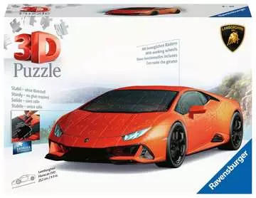 Lamborghini Huracan, 108pc - Orange 3D Puzzle®;Former - Billede 1 - Ravensburger