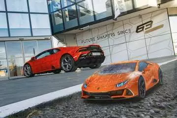 Lamborghini Huracan, 108pc - Orange 3D Puzzle®;Former - Billede 7 - Ravensburger