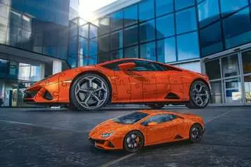 Lamborghini Huracan, 108pc - Orange 3D Puzzle®;Former - Billede 10 - Ravensburger
