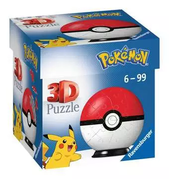 Puzzles 3D Ball 54 p - Poké Ball / Pokémon Puzzle 3D;Puzzles 3D Ronds - Image 1 - Ravensburger