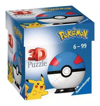 Puzzles 3D Ball 54 p - Super Ball / Pokémon Puzzle 3D;Puzzles 3D Ronds - Image 1 - Ravensburger