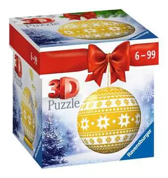 11269 3D Puzzle-Ball Puzzle-Ball Weihnachtskugel Norweger Muster von Ravensburger 1