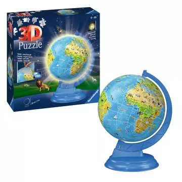 11274 3D Puzzle-Ball Kinderglobus mit Licht von Ravensburger 3