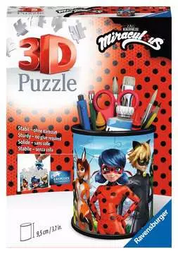 Puzzle 3D Pot à crayons - Miraculous Puzzle 3D;Puzzles 3D Objets à fonction - Image 1 - Ravensburger