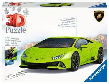 Lamborghini Huracán Evo zelené 108 dílků 3D Puzzle;3D Puzzle Vozidla - obrázek 1 - Ravensburger