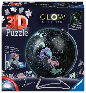 Star Globe Glow in the Dark 3D Puzzle®;Puslespillballer - bilde 1 - Ravensburger