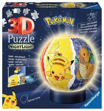 11547 3D Puzzle-Ball Nachtlicht - Pokémon von Ravensburger 1