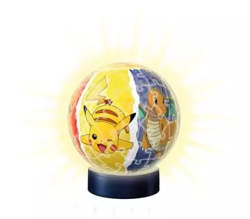 Puzzle 3D Ball 72 p illuminé - Pokémon Puzzle 3D;Puzzles 3D Ronds - Image 2 - Ravensburger