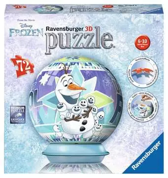FROZEN - PRZYGODY OLAFA 3D 72EL Puzzle 3D;Puzzle Kuliste - Zdjęcie 1 - Ravensburger