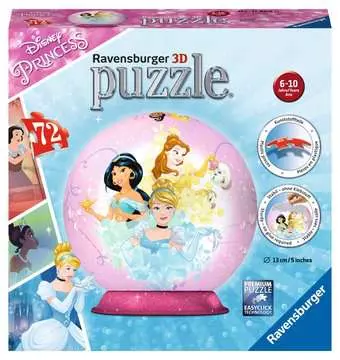 KSIĘŻNICZKI Disney a 3D 72EL Puzzle 3D;Puzzle Kuliste - Zdjęcie 1 - Ravensburger