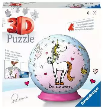 Puzzle-Ball Jednorožec 72 dílků 3D Puzzle;3D Puzzle-Balls - obrázek 1 - Ravensburger