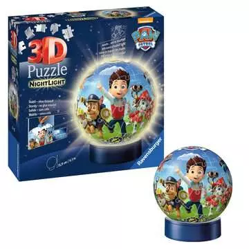 Puzzle 3D Ball 72 p illuminé - Pat Patrouille Puzzle 3D;Puzzles 3D Ronds - Image 3 - Ravensburger