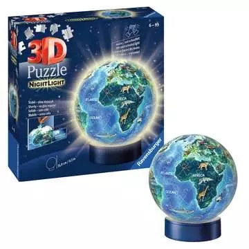 11844 3D Puzzle-Ball Nachtlicht - Erde bei Nacht von Ravensburger 3