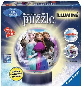FROZEN PUZZLE 3D-LAMPKA KULA Puzzle 3D;Puzzle Kuliste - Zdjęcie 1 - Ravensburger